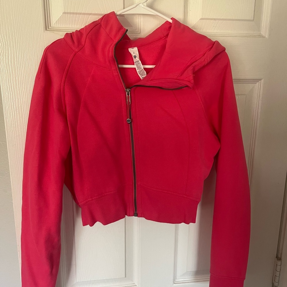 Lululemon PINK scuba zip up